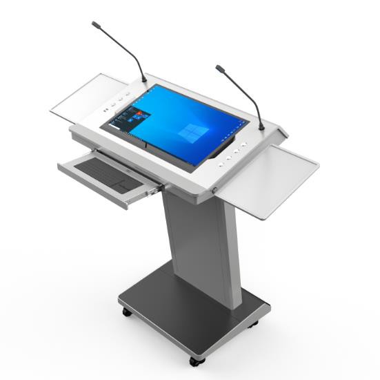 YHJT-SW-22HP01 Audio Lectern Inbuilt Amplifier&Speaker; Integrated Digital Podium; School&Conference Education Equipment